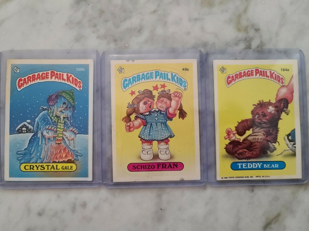 rare garbage pail kid cards Vintage 1986 Topps Garbage Pail Kids Original Series 4 Trading Card With Sticker and Protector 136b Bloated Blair