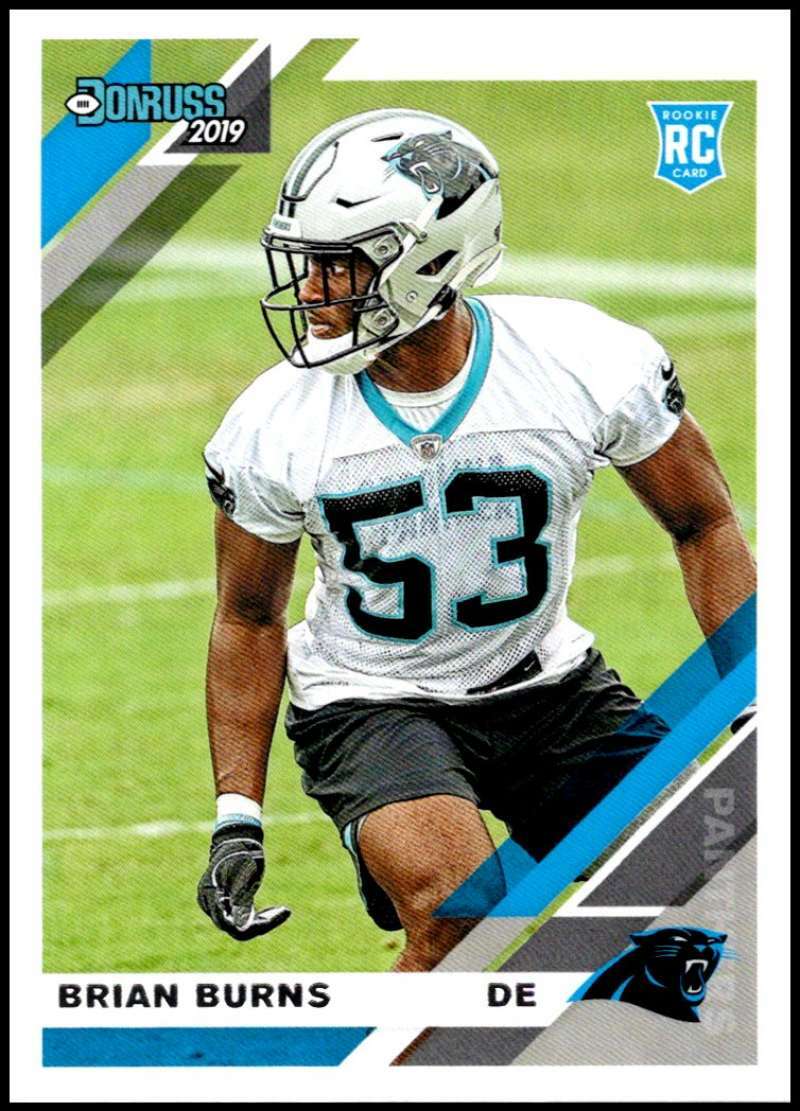 Brian Burns 2019 Donruss #256 RC Rookie Panthers