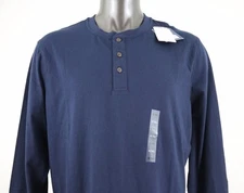 NEW Croft & Barrow Easy Care Knit Men's Ultrasoft Henley Long Sleeve Shirt XL 