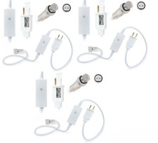3 PK LED Rope 2 Wire Power Cord w/ Attached Connection Cap 8-Mode Changing, 1M