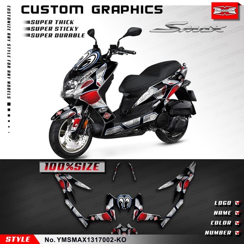 Kungfu Graphics Scooter Waterproof Sticker Decal for Yamaha SMAX 155 2013-2017 - Picture 9 of 18