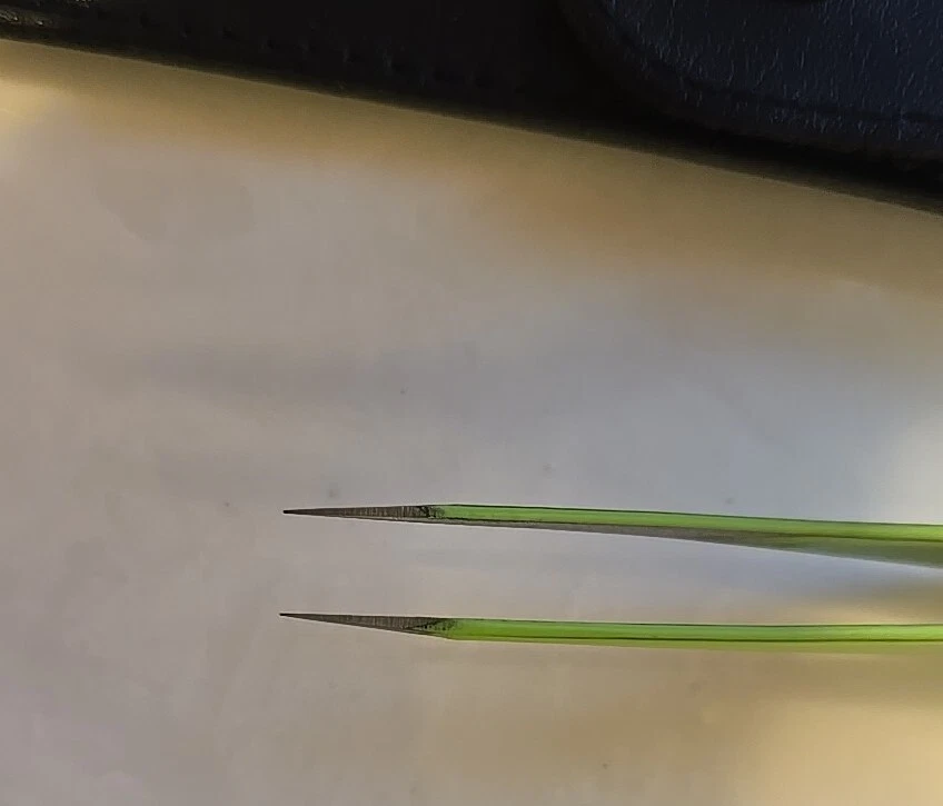 Pinzas de punta fina Majestic para mujer y hombre - astilla, garrapatas, faciales o barbilla Foto 2 de 4