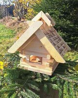 Vogelhaus Futtersilo Futterhaus Vogelfutter Vogelvilla Im Hexenhausstil Natur