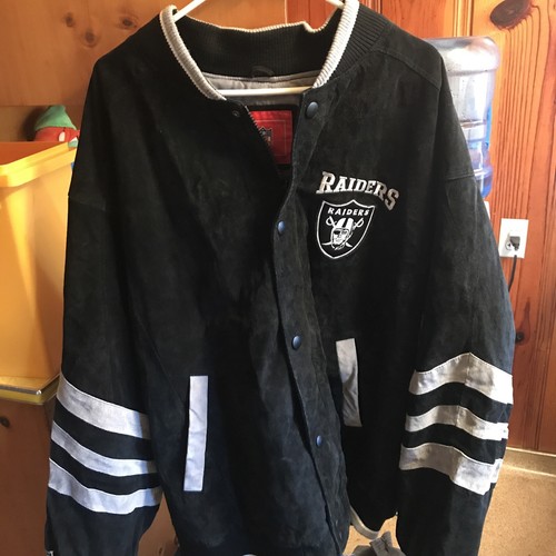 Vintage NFL Raiders Suede Distressed 