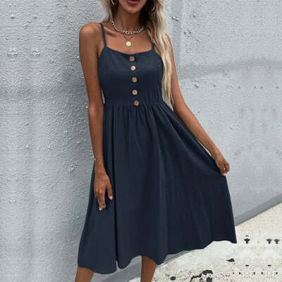 Women's Casual Summer Fit And Flare Dress | eBay