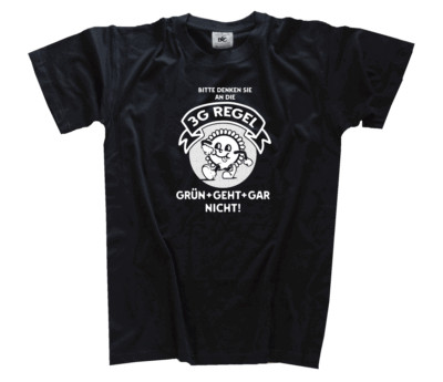 3G Regel GRÜN GEHT GAR NICHT ReGIERung Ungeimpft Corona Regime Plandemie T-Shirt
