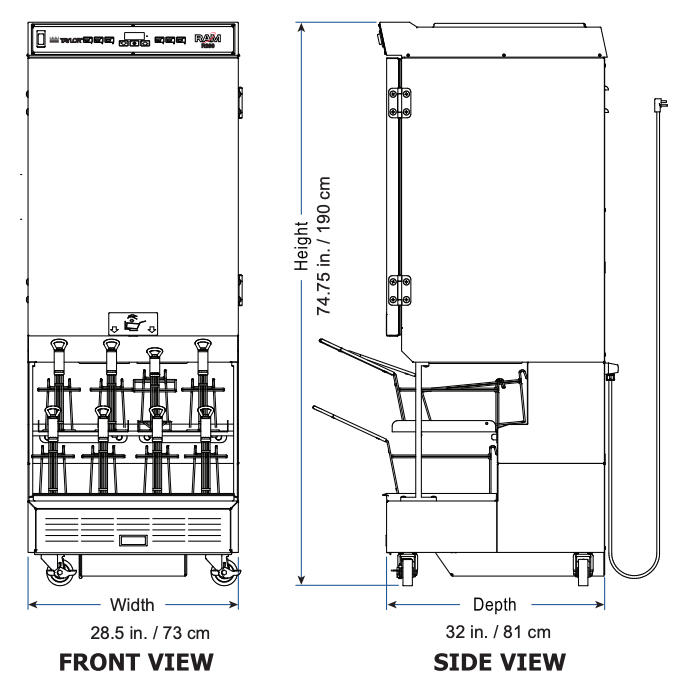 Taylor Ram R280 Taylor RAM R280-12 Frozen Food Dispenser R28012K925 115 V/60 Hz | eBay
