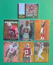 LOT OF (7) J.J. STOKES ROOKIE INSERT PARALLEL 49ERS UPPER DECK PACIFIC SELECT