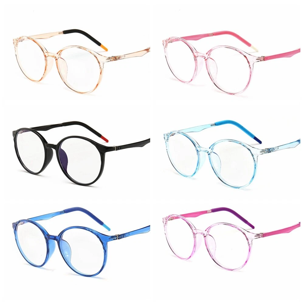 Children Blue Light Blocking Glasses Round Clear Eyeglass Frames Kid Girl Boy Rx