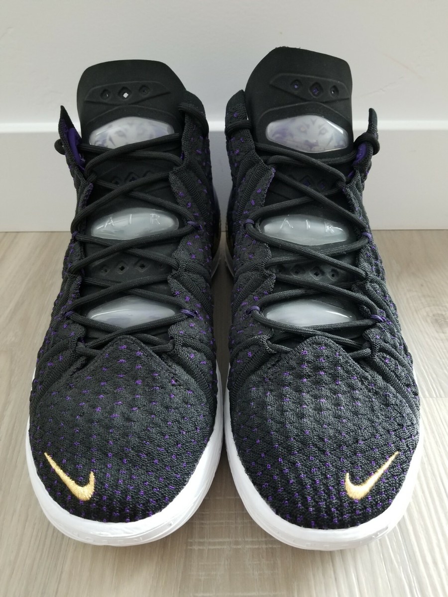 Nike LeBron XVIII 18 Lakers Black Purple Gold Shoes CQ9283  display picture 1