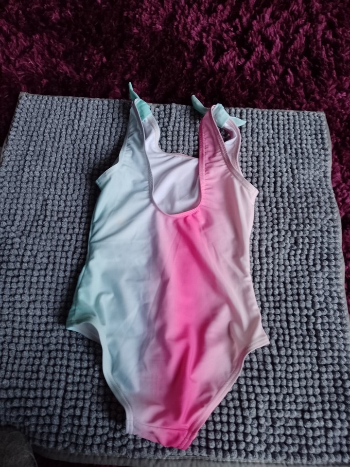 NWT Marks And Spencers Multi Coloured Swimming Costume Age 5 To 6 Years