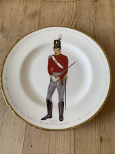 HAND PAINTED NAPOLEONIC SOLDIER PLATE-1815 3rd REGIMENT OF FOOT -LM LEIGHTON