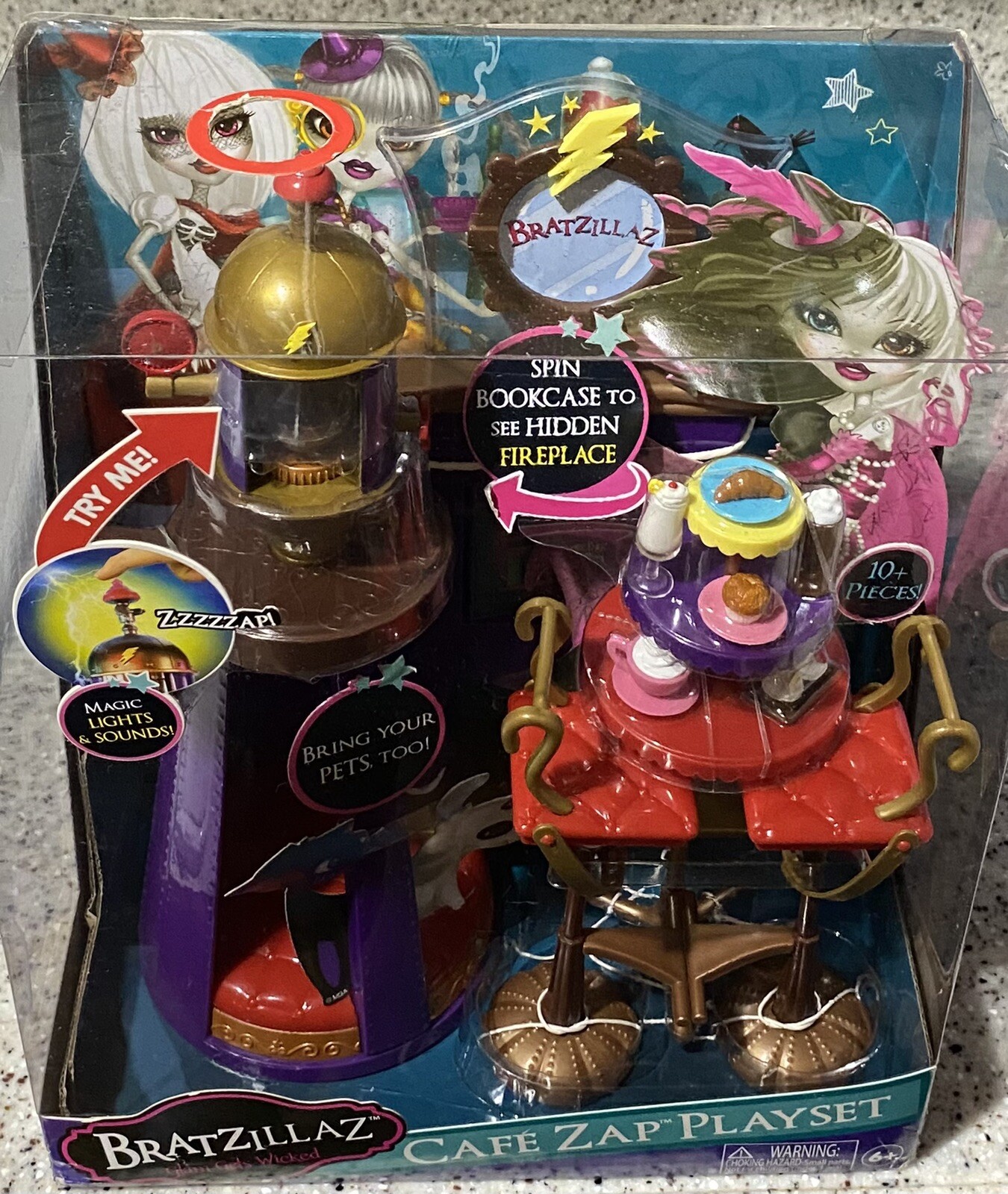 Bratzillaz Cafe Zap Playset - Magic Witch Doll Cafe With Lightning Sounds & Pet Accessories