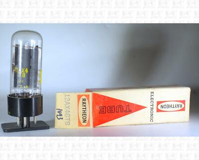 Raytheon 12AX4GTB 12AX4 Vacuum Tube Made In USA NOS +Box