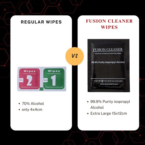 Fusion Cleaner Mini – 3X Reinigungstücher (99,9 % IPA) + 3X Spatel für Wärmeleit - Bild 3 von 4