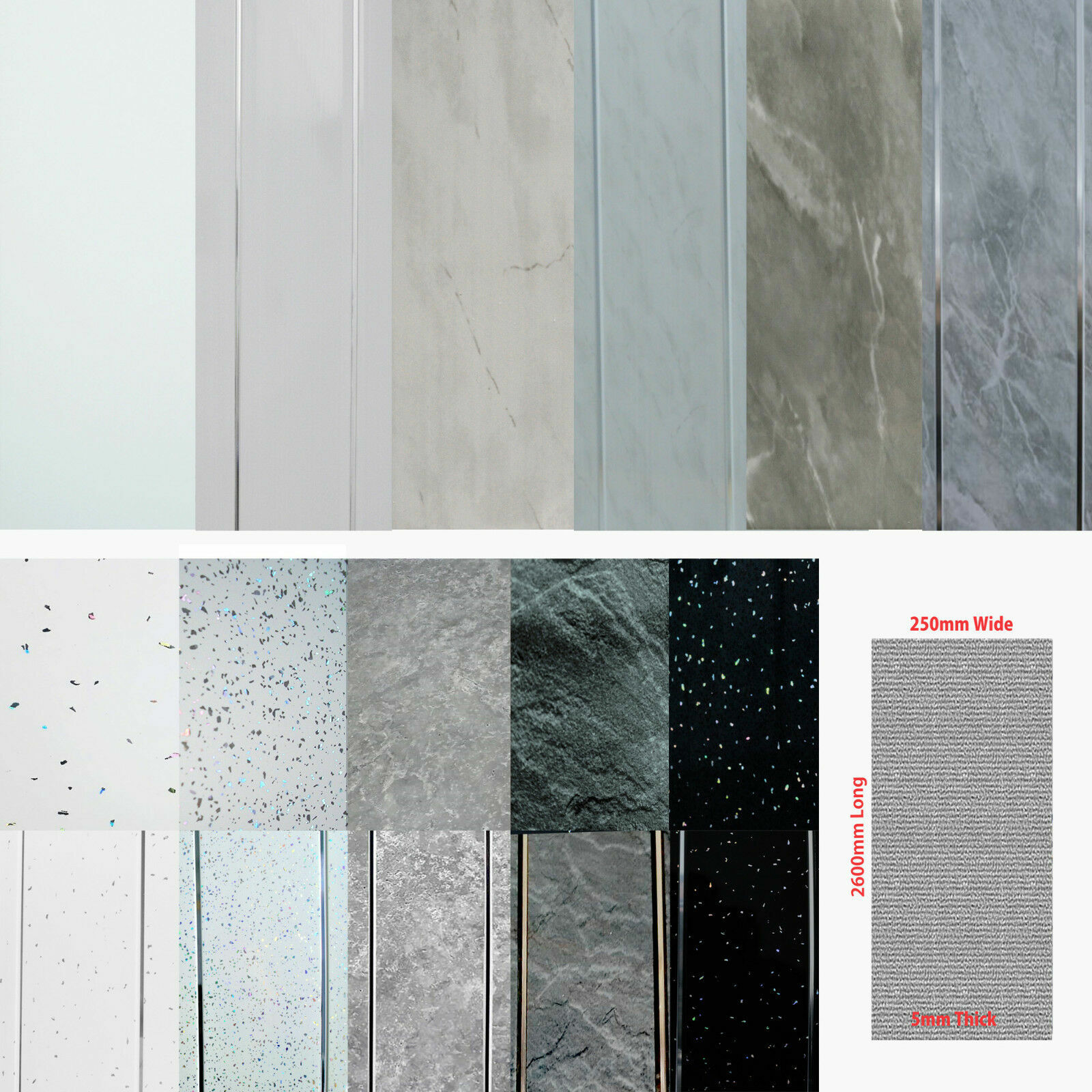 pvc cladding shower panels