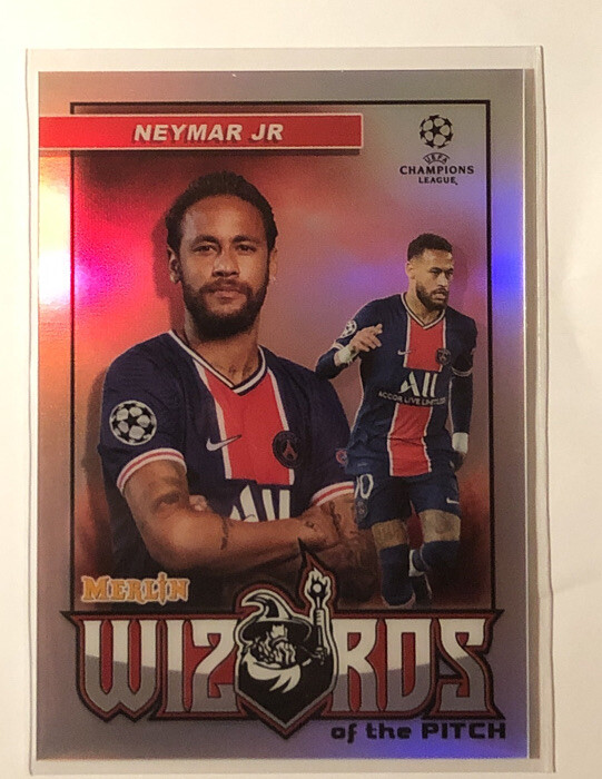 2020-21 Topps Merlin Chrome UEFA Neymar Wizards Of The Pitch PSG