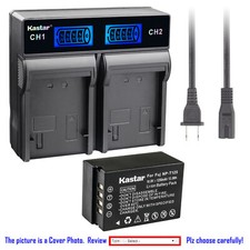 Kastar Battery LCD Dual Charger for Fuji NP-T125 BCT125 Fujifilm GFX 100 GFX100