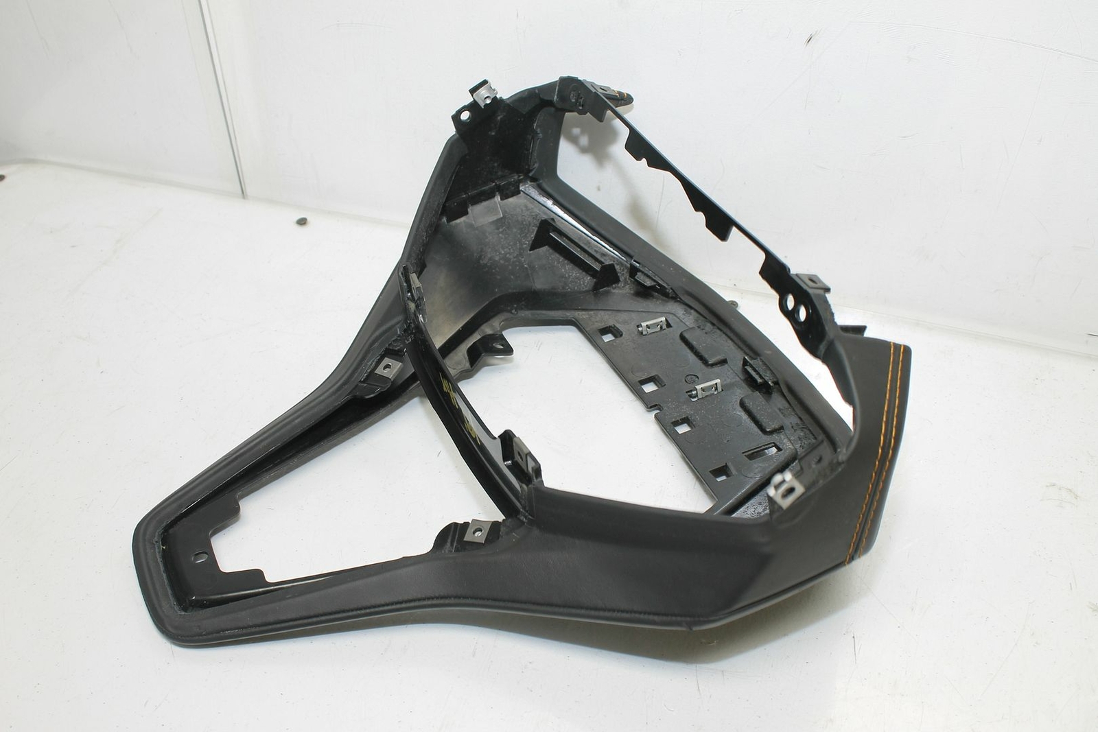 2019 LAMBORGHINI HURACAN GAUGE CLUSTER SURROUND HOOD ORANGE STITCHED 4T0858291