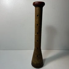 Wooden Textile Mill Spindle  Bobbin Beehive Spool Primitive Antique 12in.