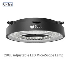 2UUL MS98 Microscope LED Ring Light illuminator Lamp Adjustable Lamp - UK