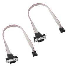 DB9 To 10Pin IDC Serial Cable 2 PCS RS232 Male To 10 Pin Motherboard 0.3m