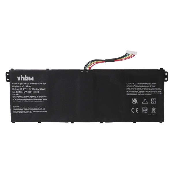 Akku FüR Acer Spin 5 SP513-51-33RRB 5 SP513-51-3466 3200Mah 15,2V-image