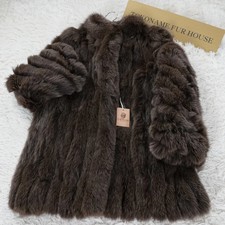 Brown Dyed Fox Fur Coat - Genuine Vintage Fur From Japan