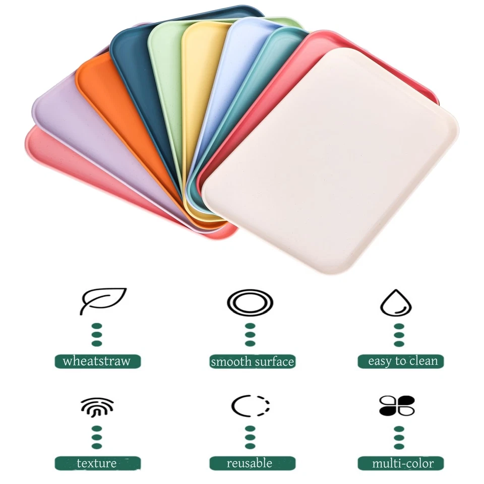 10 Pack Plastic Art Trays, Stackable Activity Crafts Organizer Tray, 12 x 8.6... - Image 3 of 4