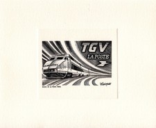 FRANCE - Epreuve d'atelier du TGV postal