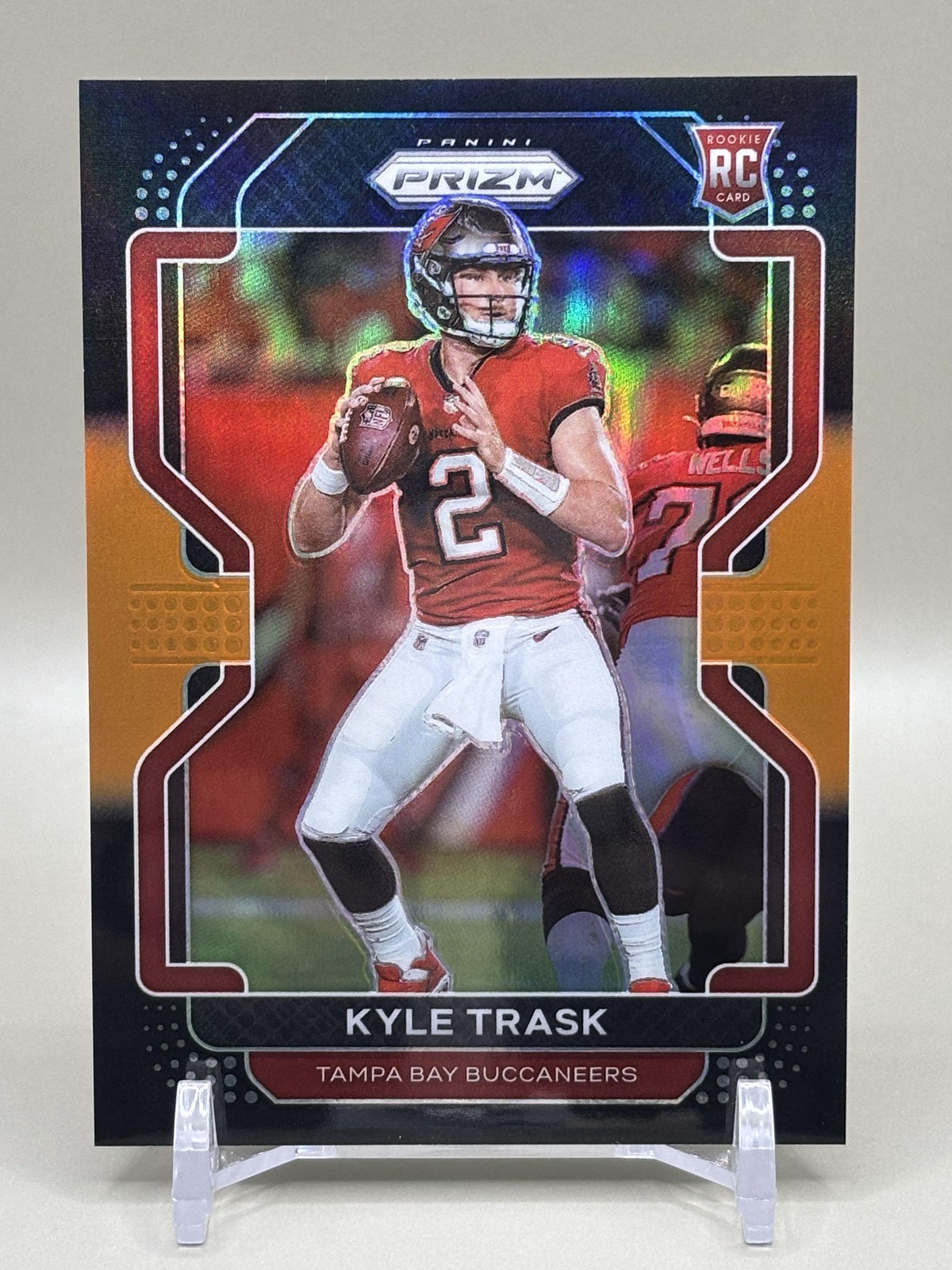 2021 Panini Chronicles Kyle Trask Prizm Black Orange Rookie /75 - Tampa Bay