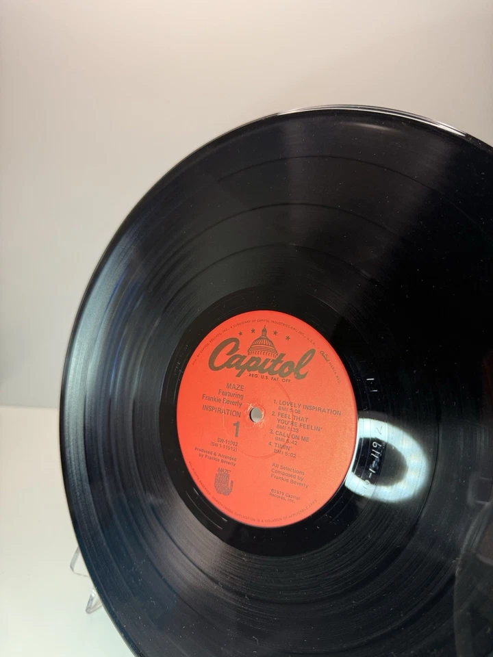 Maze Featuring Frankie Beverly – Inspiration LP 1983 Capitol ST-12291 R&B (B64) Foto 3 de 4