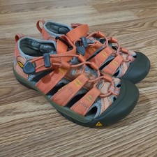KEEN Girls Newport H2 Hiking Closed Toe Water Sandals Pink Coral Size 2