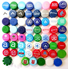 63 Colored Bottle Caps Mineral Water Plastic Set Ukraine 2025-2026 Collectible