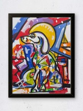 Colorful Abstract Wall Art 11x14 Original Painting Modern Canvas Home Decor