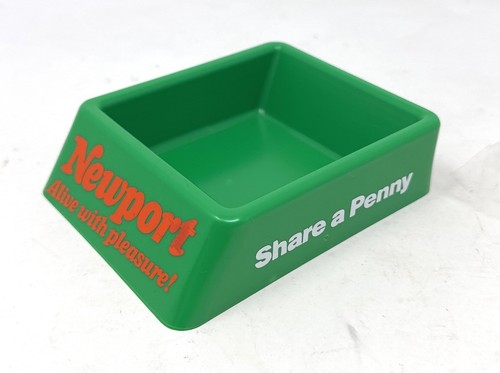 NEW Vintage Penny Tray Newport Pleasure Cigarette Share 4.5" x 6" x 1.5" Plastic