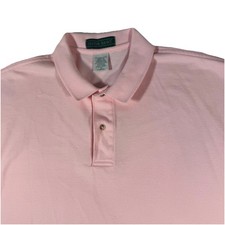 Vintage Outer Banks Polo Mens XL Pink Short Sleeve Cotton Made in USA Pristine!