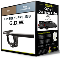 Starre AnhäNgerkupplung für Opel Zafira Life 03.2019-Jetzt Typ K0 G.D.W. AHK