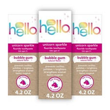 Unicorn Sparkle Kids Toothpaste with Fluoride, Bubble Gum Toothpaste, 4.2 Oz ...
