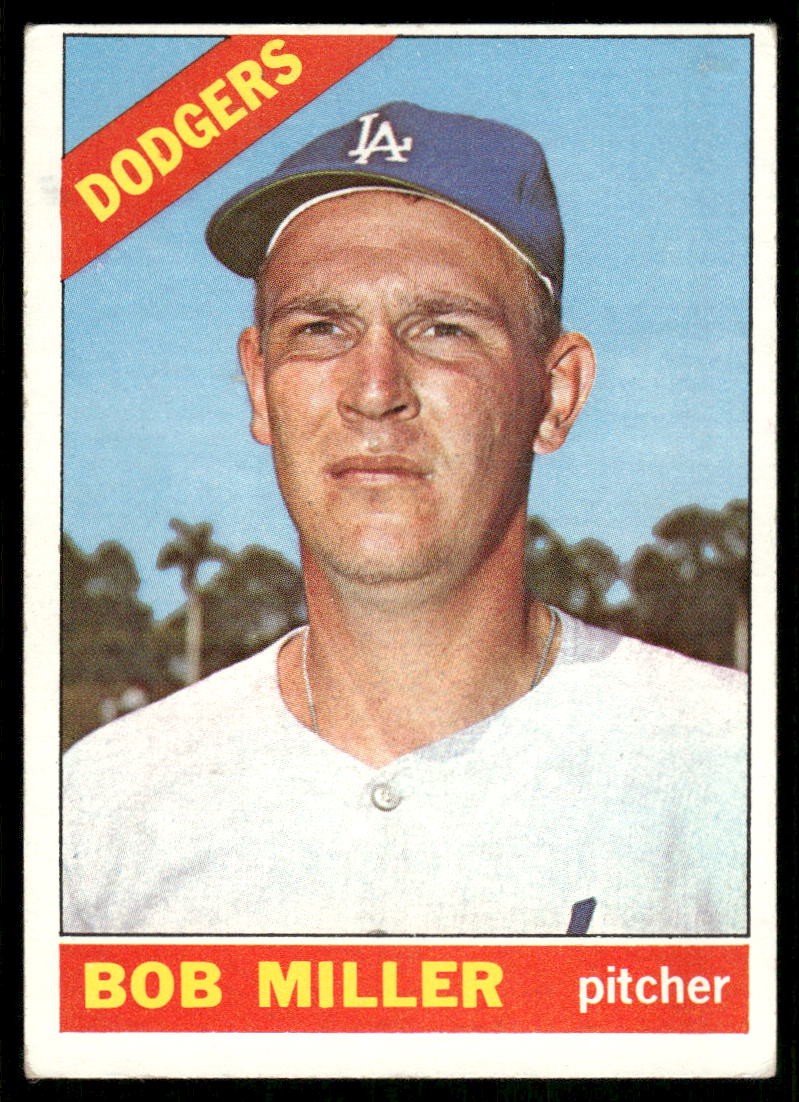 1966 Topps Bob Miller #208 Los Angeles Dodgers