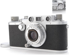 N.MINT Leica IIIf Red Dial Body Leitz Elmar 5cm 50mm F3.5 Lens from JAPAN N51