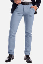 Mens Casual Stretch Chino Pants Slim Fit Cotton Dress Trousers Size 30-40