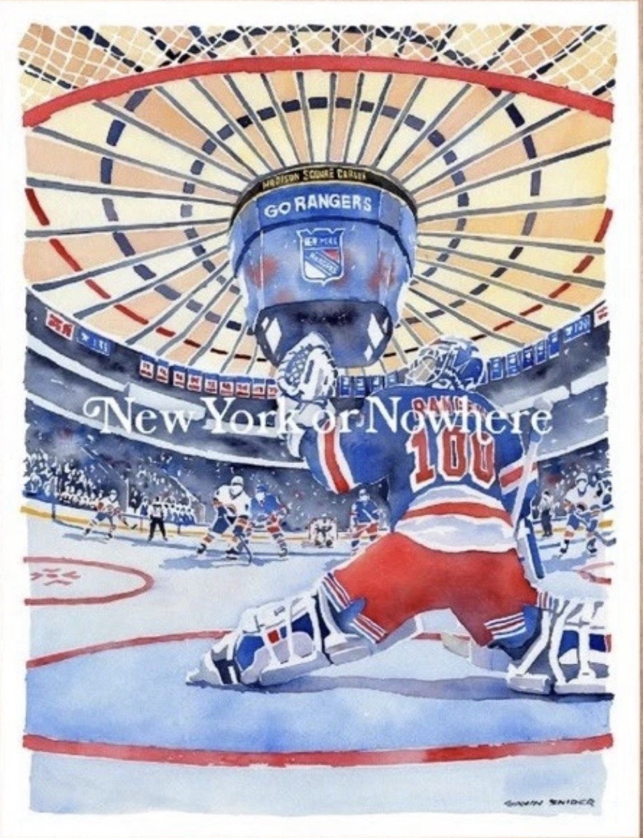 New York Rangers x New York Or Nowhere Poster Gavin Snider MSG