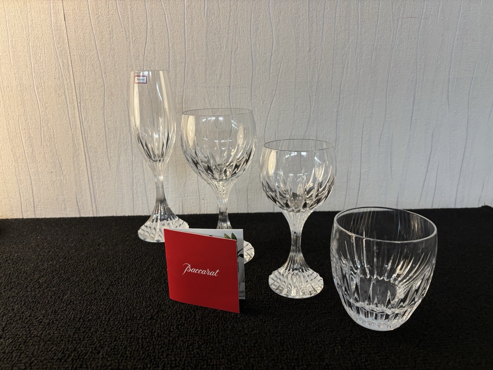 Set Of 4 Massena Crystal Glasses Baccarat (Lot Price)