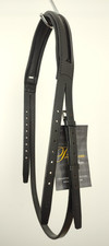 JEFFRIES 'PREMIUM' HEADPIECE, Full Size, Black, Padded (noseband channel), NWT