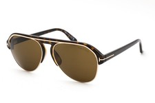 TOM FORD MARSHALL FT0929 52J Sunglasses Havana Frame Roviex Lenses 58mm