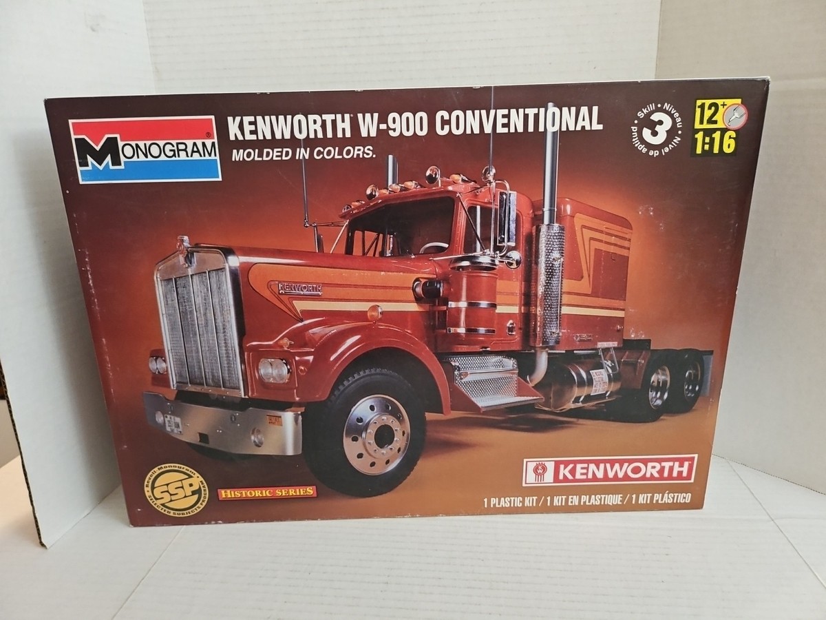ラ*ラ様 MONOGRAM KENWORTH W-900 1/16スケール Monogram, Kenworth W-900 Conventional, 1/16 scale Model Semi