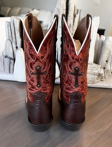 Ariat Women's Legend Spirit Cowboy Boots 1006309 Size 9B Cross Design MINT! (D) - Picture 4 of 13
