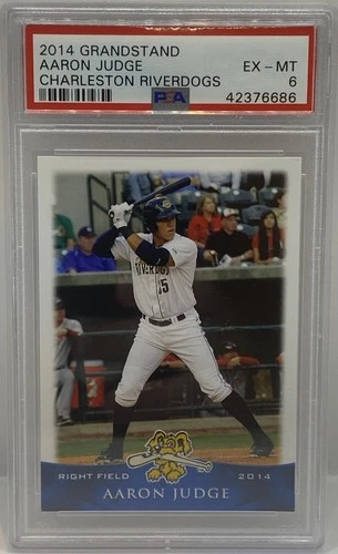 2014 Grandstand Charleston Riverdogs Aaron Judge Rookie Card PSA 6 EX-MT