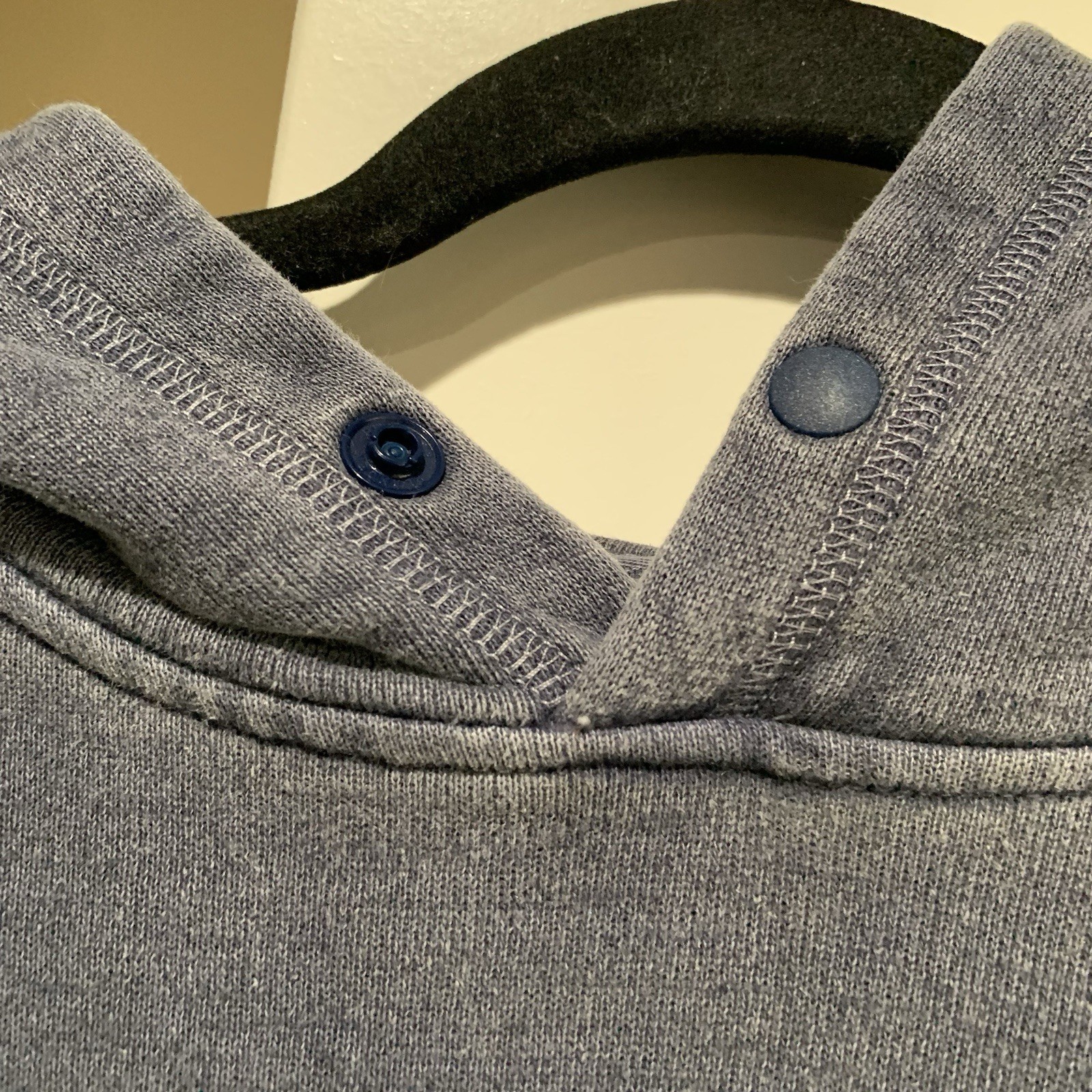 Outerknown Sur Snap Hoodie Men's Size Medium Blue French Terry Pullover Surf